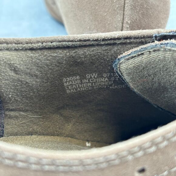 Clarks Bendables Sapphire Chloe Taupe Boots Suede Oxford Heeled Boot Women's 9 - Picture 8 of 10